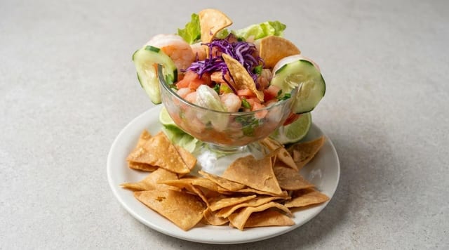 Ceviche De Camarones.