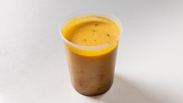 Sopa De Camarones Con Crema.
